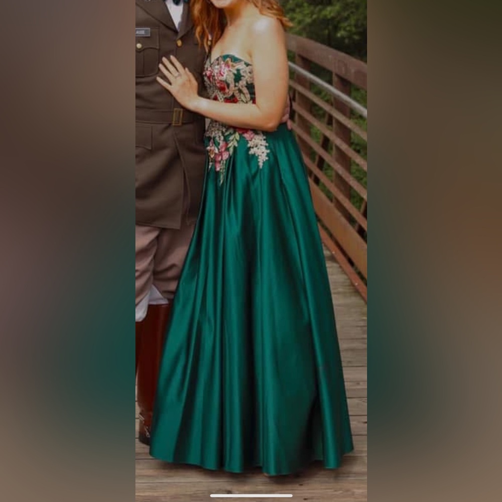 Floor length formal ball gown